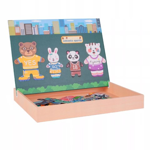 Edukacyjne Puzzle Magnetyczne Rodzinka - Kreatywna Zabawa