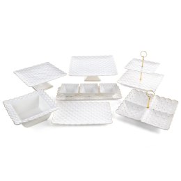 MISA EUROFIRANY DEKORACYJNA BELIA (01) 23 X 23 X 9 CM KREMOWY