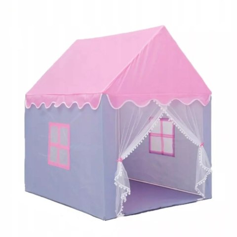 Namiot domek dla dziewczynki | Podłoga dwa okna, przytulny kącik zabaw