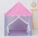 Namiot domek dla dziewczynki | Podłoga dwa okna, przytulny kącik zabaw