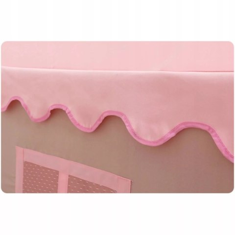 Namiot domek dla dziewczynki | Podłoga dwa okna, przytulny kącik zabaw