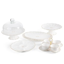 PATERA EUROFIRANY DEKORACYJNA GAIA (04) 41 X 28 X 3 CM KREMOWY