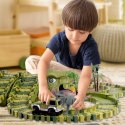 Tor samochodowy dla dzieci Dino Park wyścigowy zestaw 230 el dinozaury