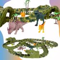 Tor samochodowy dla dzieci Dino Park wyścigowy zestaw 240 el dinozaury