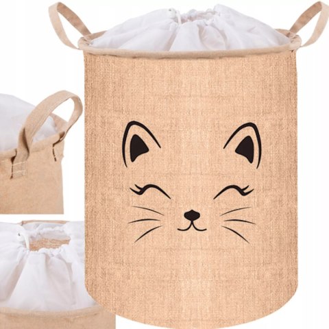 Duży kosz zamykany XL na zabawki ubrania bieliznę organizer 42L