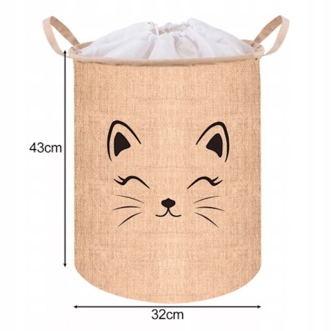 Duży kosz zamykany XL na zabawki ubrania bieliznę organizer 42L