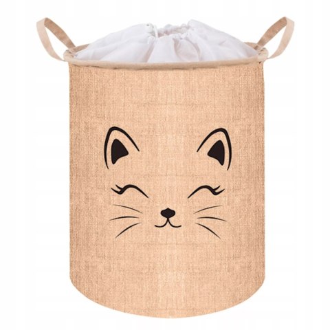 Duży kosz zamykany XL na zabawki ubrania bieliznę organizer 42L