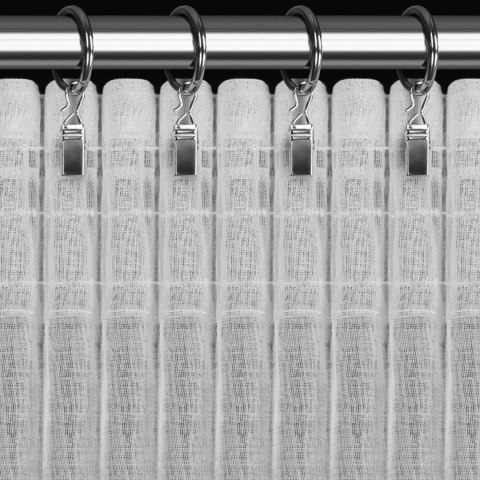 FIRANA GOTOWA EUROFIRANY REBECCA NA TAŚMIE 300X150 CM BIAŁY