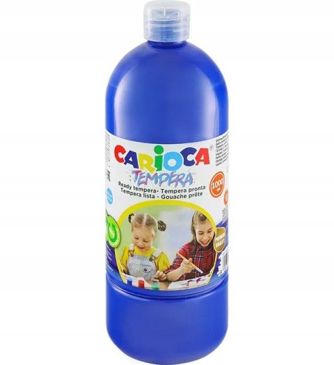 Farba tempera 1000 ml, ciemny niebieski CARIOCA 40430/17