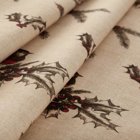 OBRUS ŚWIĄTECZNY MELODY 40 X 140 CM BEŻOWY