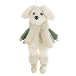 OZDOBA ŚWIĄTECZNA 559 12 X 4 X 19 CM KREMOWY