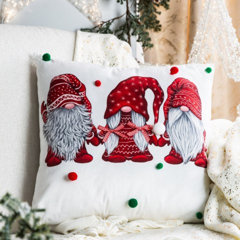 POSZEWKA ŚWIĄTECZNY 251 45 X 45 CM BIAŁY