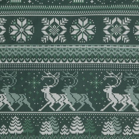 ŚWIĄTECZNY KOMPLET POŚCIELI CLOVER 220 X 200 CM CIEMNOZIELONY