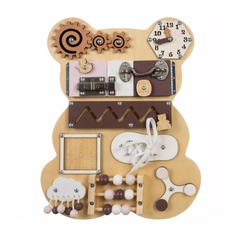 Tablica manipulacyjna sensoryczna miś - rozwój i nauka