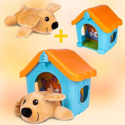 Zestaw Mały Weterynarz - Pluszowy Piesek z Budą i Akcesoriami Lekarskimi