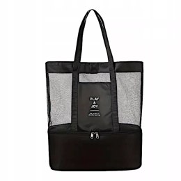 Duża Torba plażowa termiczna lekka z izolowaną komorą