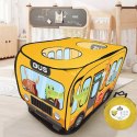 Duży namiot dla dzieci do zabawy Wesoły Autobus samo rozkładający się