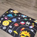 Edukacyjna Mata Filcowa Montessori Układ Słoneczny Kosmos Tablica na Rzepy