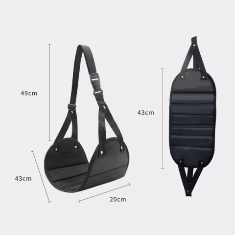 Ergonomiczny podnóżek podróżny samochodowy regulacja