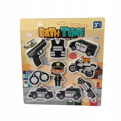 Grube piankowe policyjne naklejki do wanny do kąpieli policja