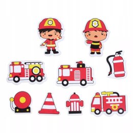Grube piankowe strażackie naklejki do wanny do kąpieli straż pożarna