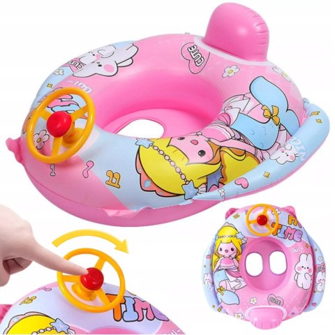 Kółko koło ponton dla dzieci do pływania syrenka kierownica 311R