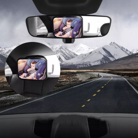 Lusterko samochodowe do obserwacji dziecka regulacja 360°