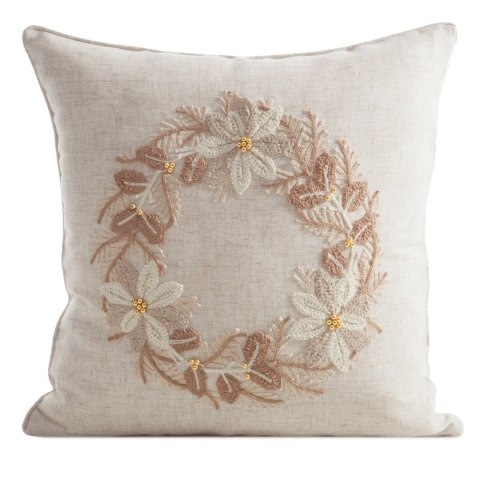 POSZEWKA ŚWIĄTECZNY 218 45 X 45 CM BEŻOWY