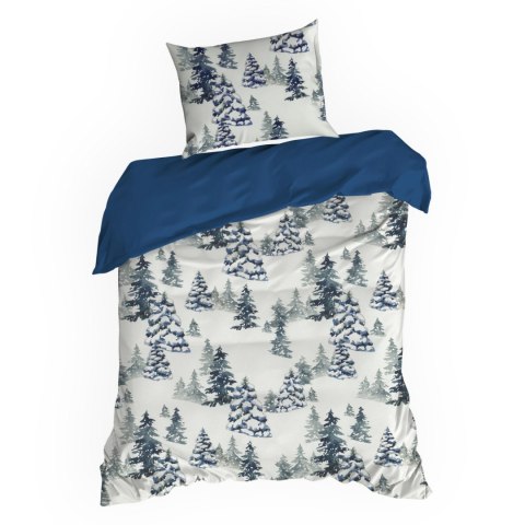 ŚWIĄTECZNY KOMPLET POŚCIELI NATAL 140 X 200 CM BIAŁY