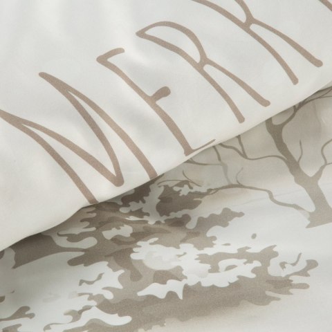 ŚWIĄTECZNY KOMPLET POŚCIELI SNOWFLAKE 220 X 200 CM BEŻOWY