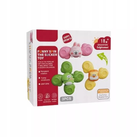 Sensoryczne spinnery z przyssawkami rozwój zabawa stymulacja
