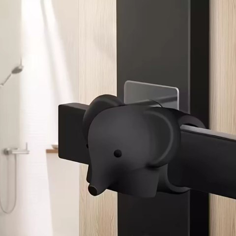 Silikonowa osłona na klamkę - anty uderzeniowy ochraniacz drzwi słonik