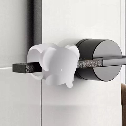 Silikonowa osłona na klamkę - anty uderzeniowy ochraniacz drzwi słonik