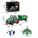 TRAKTOR Z PRZYCZEPĄ ZdalnieSTEROWANY AkumulatorŁADOWARKA zwierzęta QH205-2D