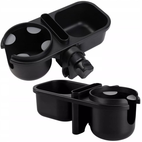 Uniwersalny uchwyt do wózka 3w1 na kubek telefon drobiazgi