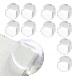 Zabezpieczenia przezroczyste osłony na narożniki mebli 10szt okrągłe