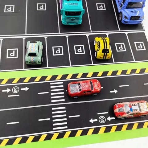 Zestaw 28 rolek taśma samoprzylepna droga jezdnia ulica naklejki znaki