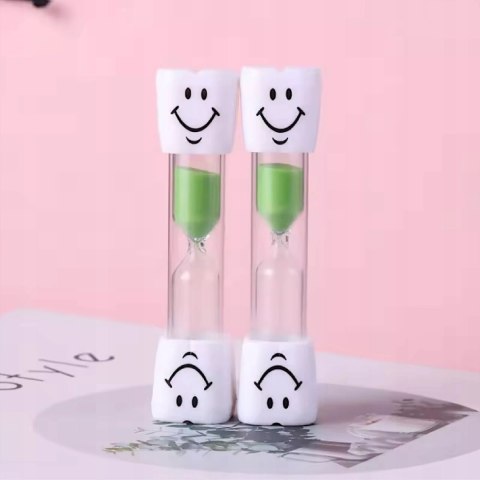 Zielona Klepsydra do mycia zębów dla dzieci Timer czasomierz 3 min