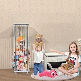 Organizer na pluszaki i zabawki stojak z elastycznymi pasami, pojemny