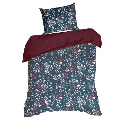 ŚWIĄTECZNY KOMPLET POŚCIELI KRISTY 160 X 200 CM GRANATOWY