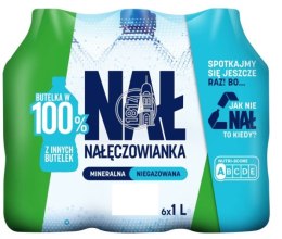 Woda_NAŁĘCZOWIANKA niegazowana 1.0L butelka PET zgrzewka 6 szt. KAUCJA