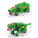 Ciężarówka dinozaur T-rex wyrzutnia zjeżdżalnia + 2 resoraki połykacz autka