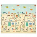 Dwustronna Mata piankowa edukacyjna składana dla dzieci duża 180x200 cm