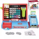 Elektroniczna kasa fiskalna sklepowa dla dzieci akcesoria zabawa w sklep