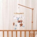 Karuzelka do Łóżeczka Dziecięcego Boho Naturalne Drewno + pałąk Bear & Moon