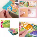 Książeczka Edukacyjna Dinozaury Puzzle Na Rzep Alfabet Kształty Montessori