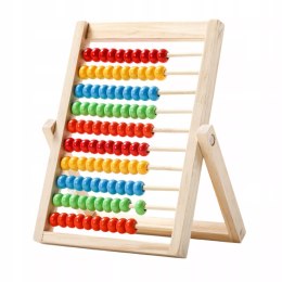 Liczydło Drewniane Stojące Edukacyjne dla Dzieci Nauka Liczenia Matematyki