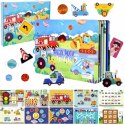 Cicha Książeczka Montessori Pojazdy na rzepy DIY Edukacyjna dla dzieci
