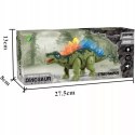 Dinozaur Stegozaur Interaktywny LED Dźwięk Chodzący dla dzieci zabawka
