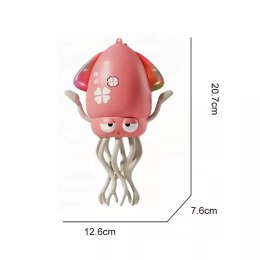 Tańcząca kałamarnica USB - Zabawka Interaktywna z Muzyką i LED + Wędka